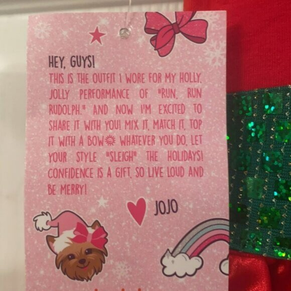 NWT JOJO SIWA Christmas dress bling sequin AMAZING - Picture 9 of 14